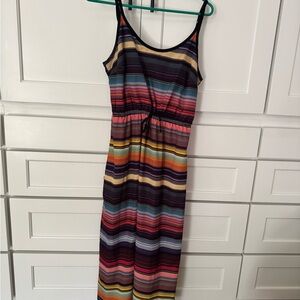 Athleta Vibrant Striped Maxi Dress